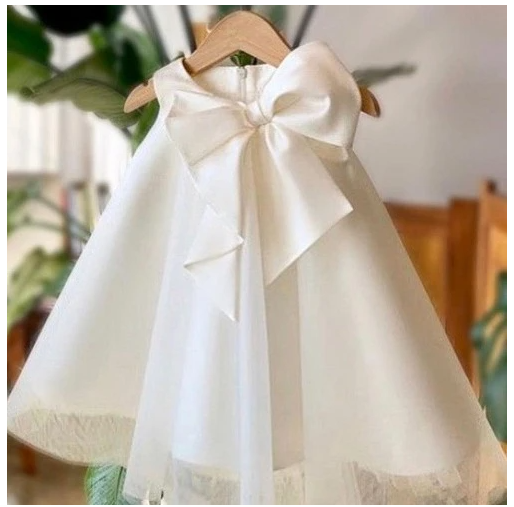 Big Bow Sleeveless Cocktail Dress for Baby Girls (One Piece) - # BAAA51110014