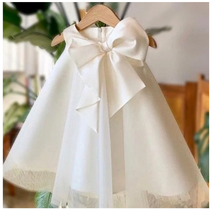 Big Bow Sleeveless Cocktail Dress for Baby Girls (One Piece) - # BAAA51110014