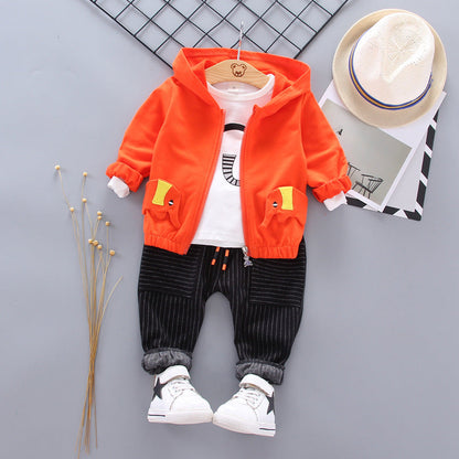 Boys' Cartoon Long Sleeve 3-Piece Outfit Set | 0-4 Years - # BAAA71710023 & BOAA11310015