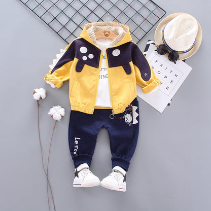 Boys' Cartoon Long Sleeve 3-Piece Outfit Set | 0-4 Years - # BAAA71710023 & BOAA11310015