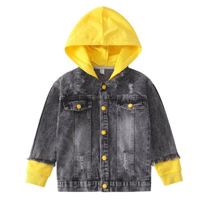 Boy's Denim Jacket with Hoodie | For Spring and Autumn _ # BOAA13210014 & BOAA12210002