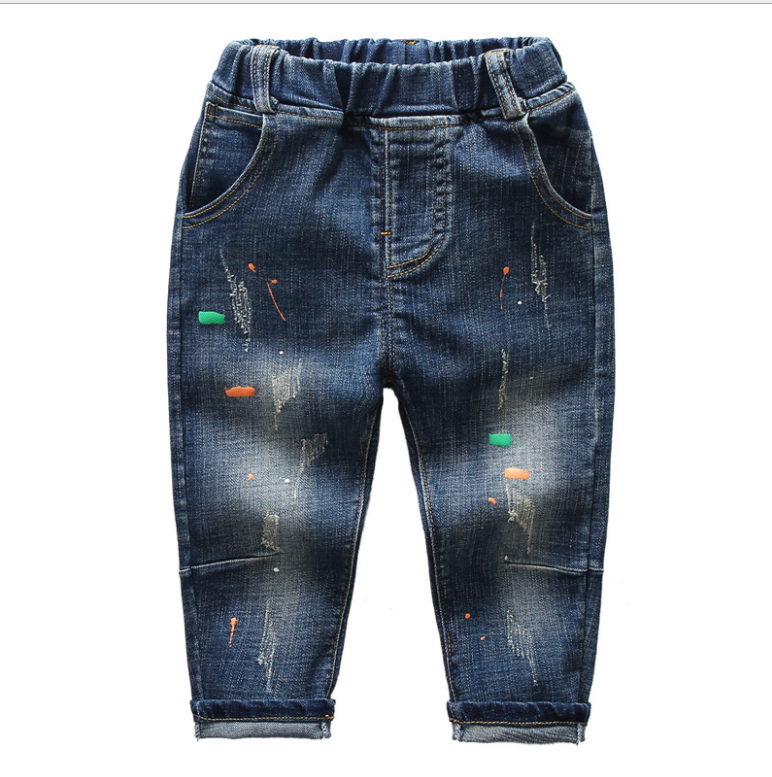 Boys' Denim Pants, New Spring Autumn Korean Style - # BOAA11410013