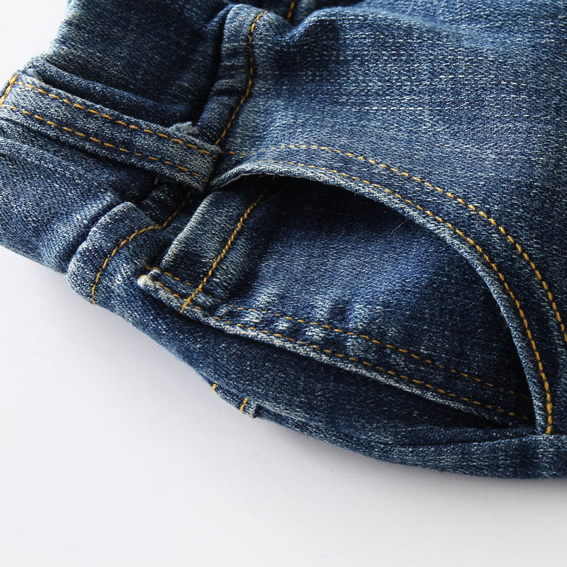 Boys' Denim Pants, New Spring Autumn Korean Style - # BOAA11410013