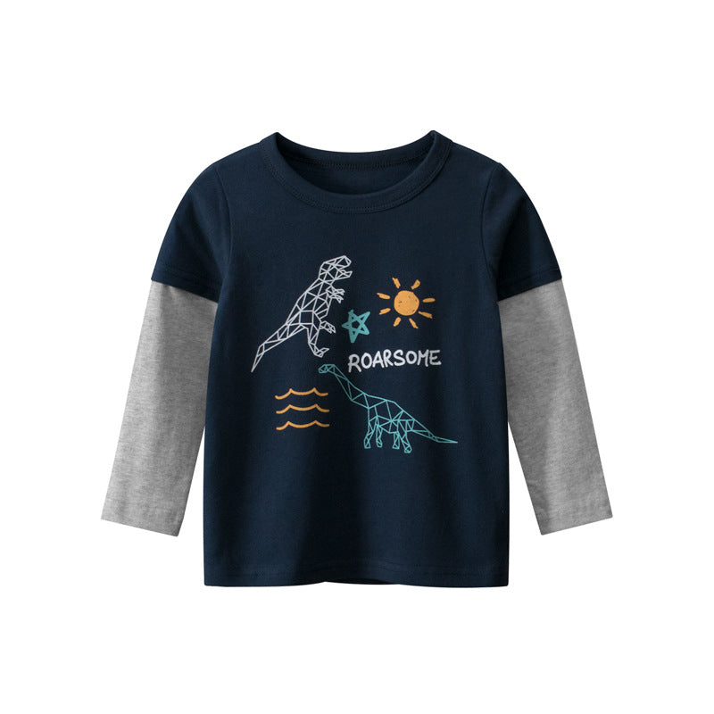 Boys' Long-Sleeved T-Shirt for Kids - # BAAA1111010028 & BOAA11510026