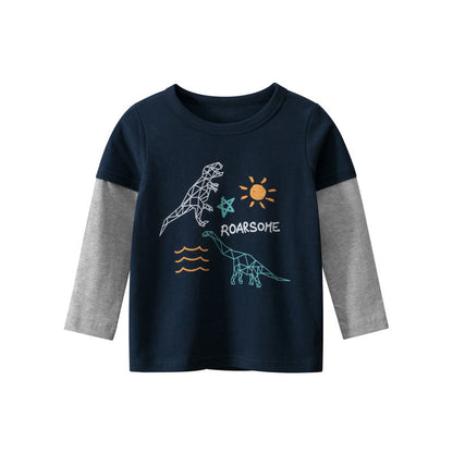 Boys' Long-Sleeved T-Shirt for Kids - # BAAA1111010028 & BOAA11510026
