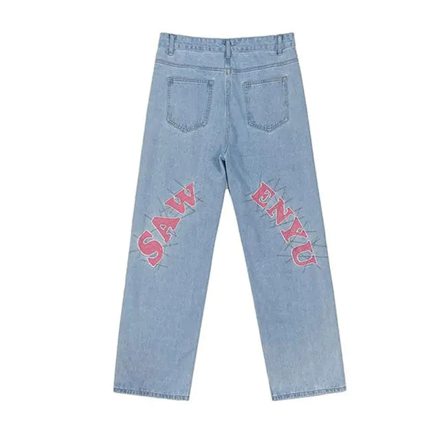 Boys Men Straight Loose Wide-Leg Pants - # BOAA13410011