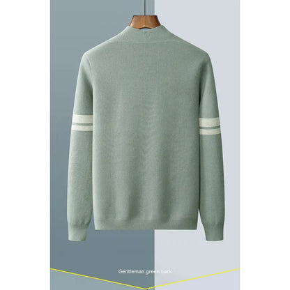 Boys Men's Fall Winter Fashion V-neck Casual Wool Knitted Sweater Coat - # BOAA13510045