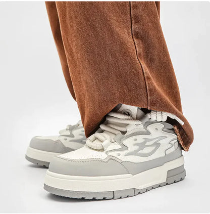 Boys Men's Platform All-match Height Increasing Niche Personality Korean Casual Shoes - # BOAA73510002