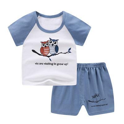 Boys' Short Sleeve Shirt and Shorts Fashion Set - # BAAA51210051
