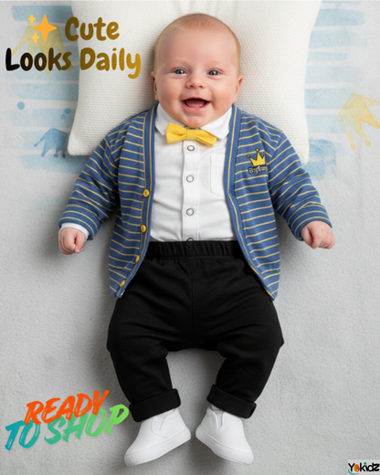 Boys' Spring/Autumn 3-Piece Cotton Set - # BAAA51210054 & BOAA11310023