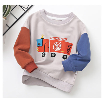 Boys' Spring Cotton Long Sleeve T-Shirt for Kids - # BAAA1111010026 & BOAA11510028