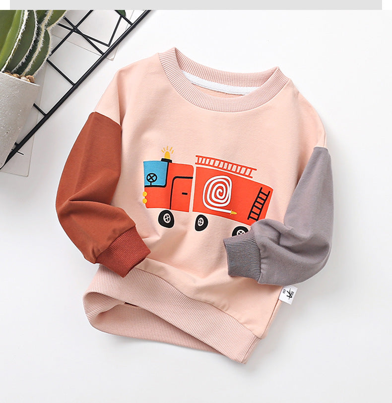 Boys' Spring Cotton Long Sleeve T-Shirt for Kids - # BAAA1111010026 & BOAA11510028