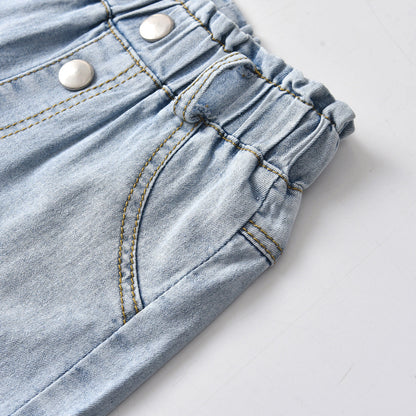 Boys' Summer Denim Shorts for Ages 2-7 Years - # BOAA11410010