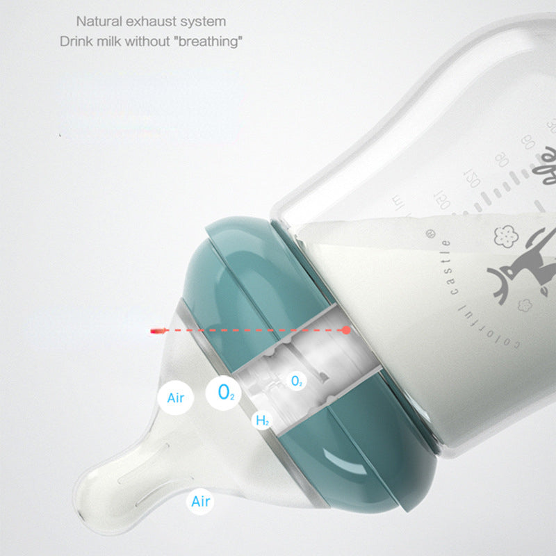 BPA-Free Glass Baby Bottle with Anti-Choke Design - # BAGE21810008