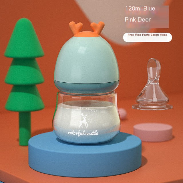 BPA-Free Glass Baby Bottle with Anti-Choke Design - # BAGE21810008