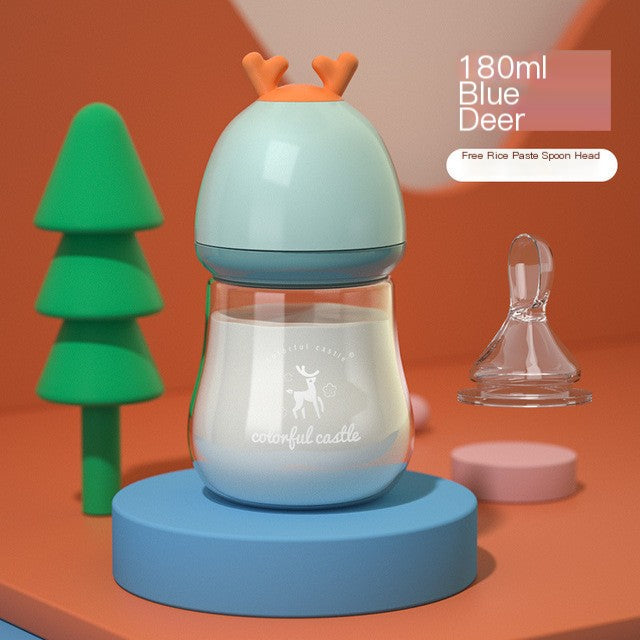 BPA-Free Glass Baby Bottle with Anti-Choke Design - # BAGE21810008