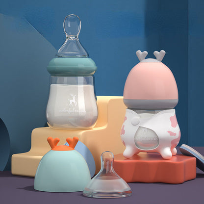 BPA-Free Glass Baby Bottle with Anti-Choke Design - # BAGE21810008