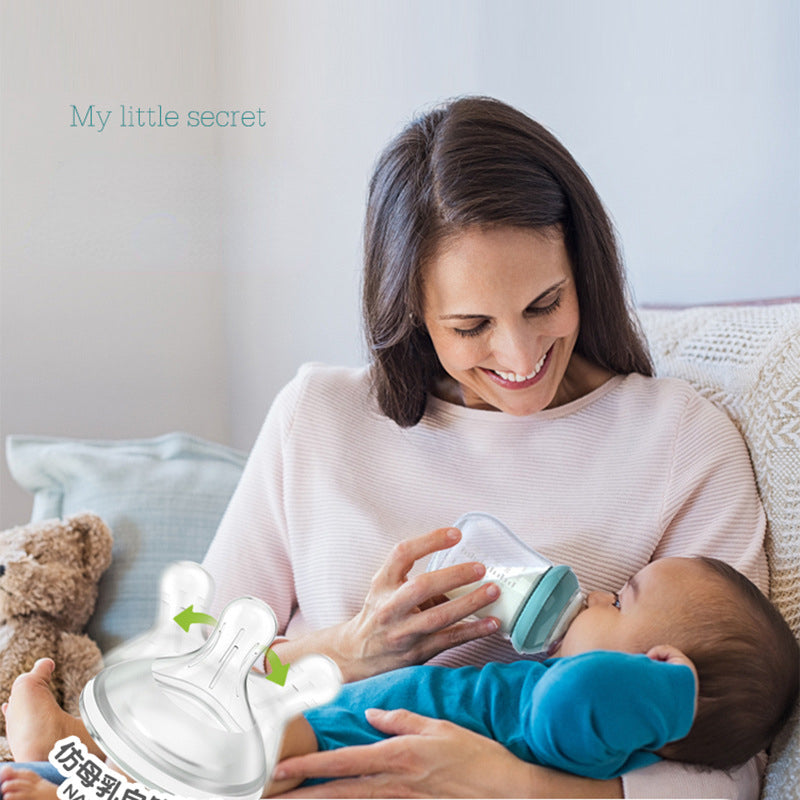 BPA-Free Glass Baby Bottle with Anti-Choke Design - # BAGE21810008
