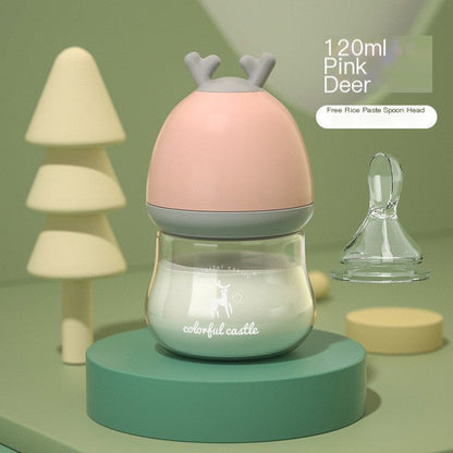 BPA-Free Glass Baby Bottle with Anti-Choke Design - # BAGE21810008