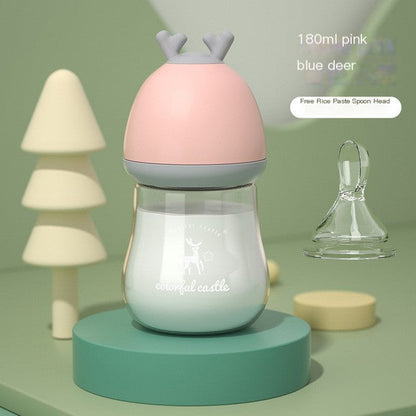 BPA-Free Glass Baby Bottle with Anti-Choke Design - # BAGE21810008