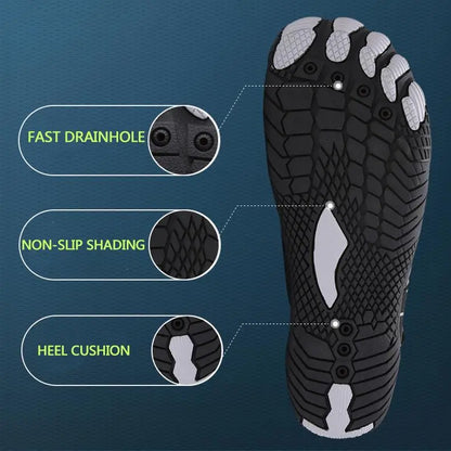 Breathable Double Buckle Unisex Water Shoes - Aqua Shoes Slip-On - # GIAA73110008