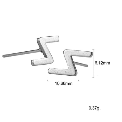 Nordic Rune Letter Earrings Made Of Stainless Steel