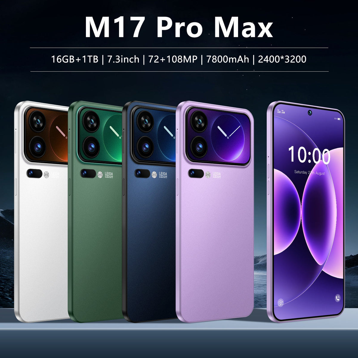 New M17 Pro Max Phone With A Large Screen