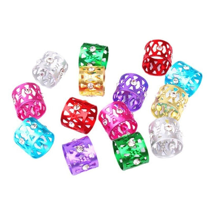 Wig Decoration Hollow Jeweled 7 Color Aluminum  Aluminum Headwear Hair Ring