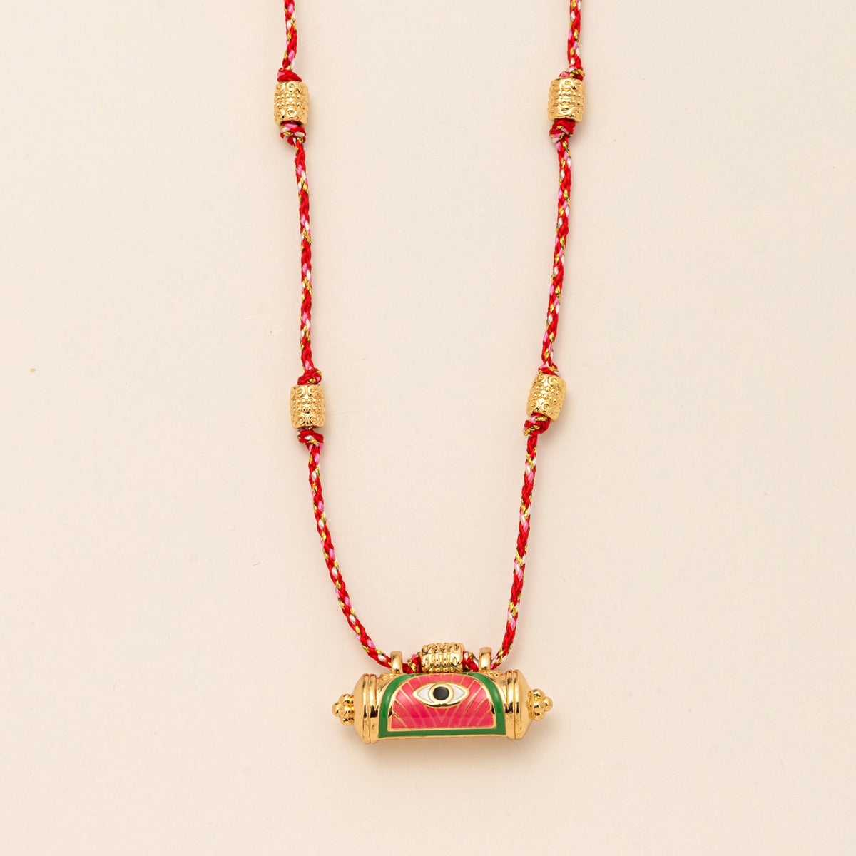 Evil Eye Kaleidoscope Necklace Clavicle Chain