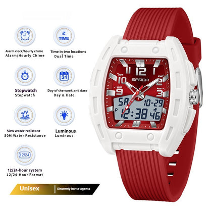 A Sporty Stylish And Energetic Unisex Bucket-style Wristwatch