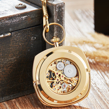Trendy Fashionable Classic Retro Pocket Watch With A Chain