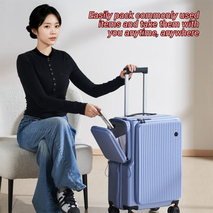 New 20 Inch,24 Inch Luggage Compartment, Large Deep Cabin Luggage Compartment, Side Opening Luggage Compartment, Luggage Rack With Pull Rod, Universal Silent Wheels, Password Box Travel Luggage