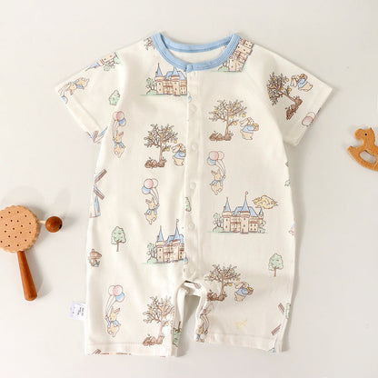 Fashionable Newborn Long-sleeve Bodysuit Loungewear