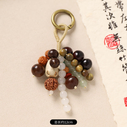 New Chinese-style Wish-Fulfillment Seed-Bead Bag Charm Keychain