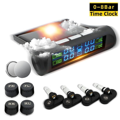 Solar-powered Wireless Tire Pressure Monitor