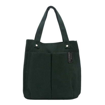 Plain-colored Tote Bag Student Lunch Box