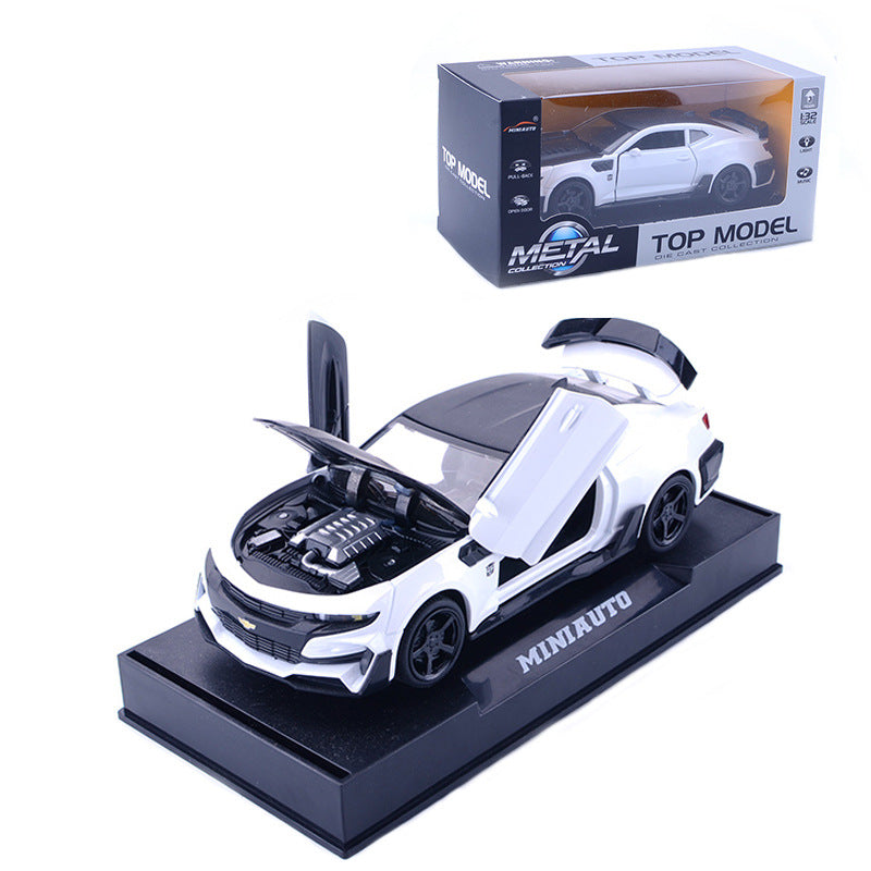 Camaro Bumblebee Alloy Car Model | With Sound and Light - # BAGE81110038
