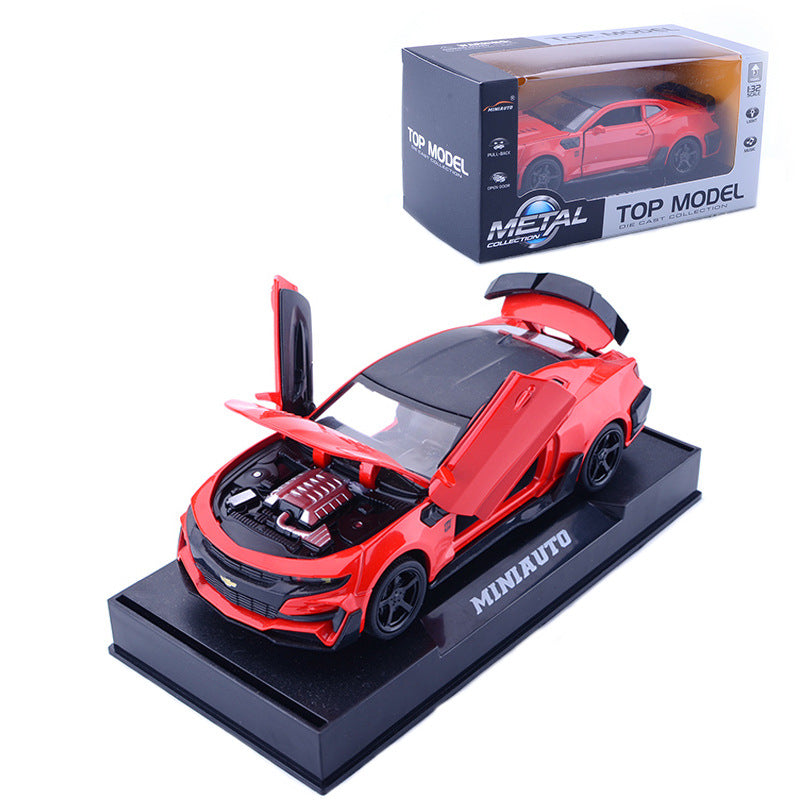 Camaro Bumblebee Alloy Car Model | With Sound and Light - # BAGE81110038
