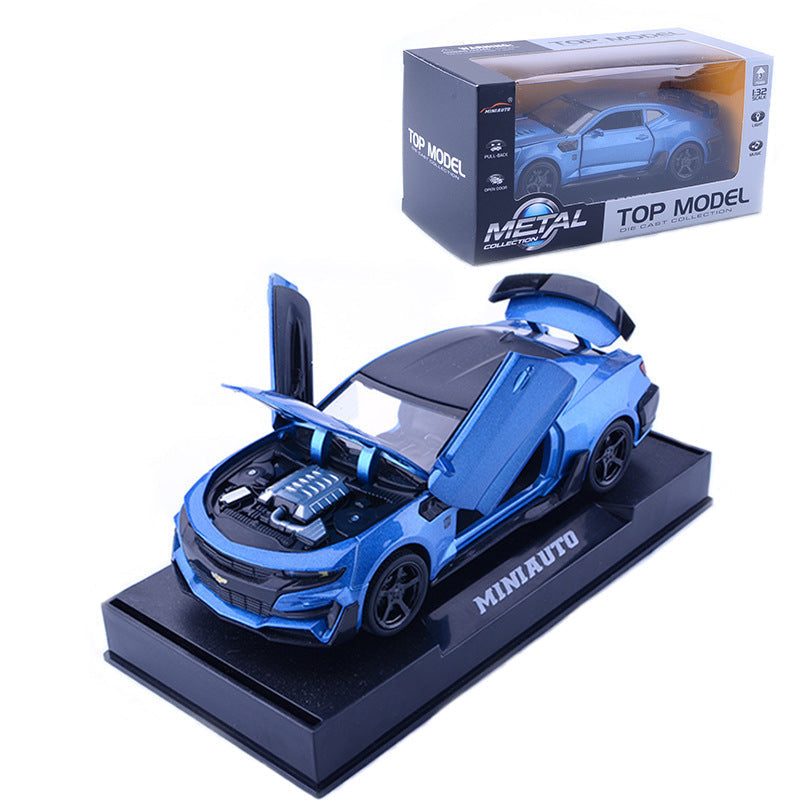 Camaro Bumblebee Alloy Car Model | With Sound and Light - # BAGE81110038