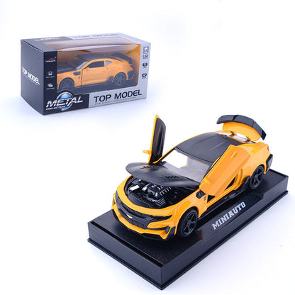 Camaro Bumblebee Alloy Car Model | With Sound and Light - # BAGE81110038