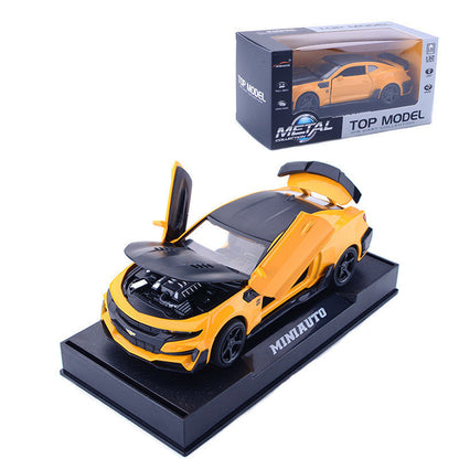 Camaro Bumblebee Alloy Car Model | With Sound and Light - # BAGE81110038
