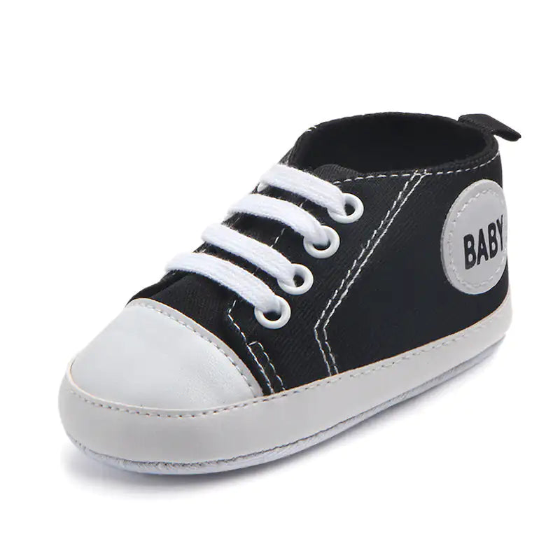 Canvas Classic Sports Sneakers Baby Boys Girls First Walkers Shoes Infant Toddler Soft Sole Anti-slip Baby Shoes - # GIAA71310006