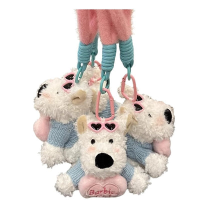 Cute West Highland Terrier Plush Pendant Keychain