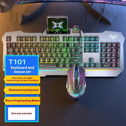Mechanical Feeling Wired Key Mouse Headset Bundle