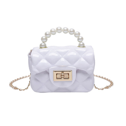 Pearl Hand One-shoulder Crossbody Chain Children's Bags