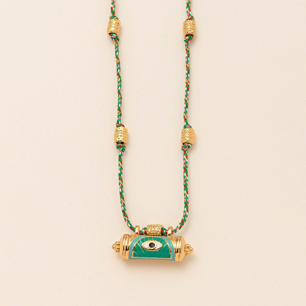 Evil Eye Kaleidoscope Necklace Clavicle Chain