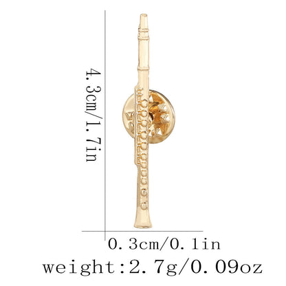 Note-shaped Personalized Music-themed Brooch