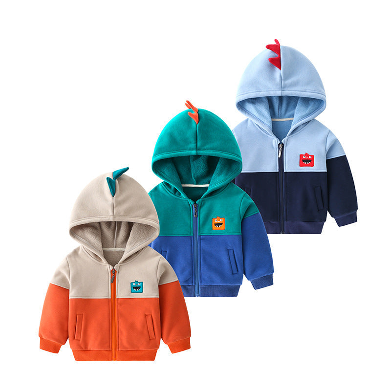 Children's Hooded Jacket and Fleece Sweater | For Boys - # BAAA111210001