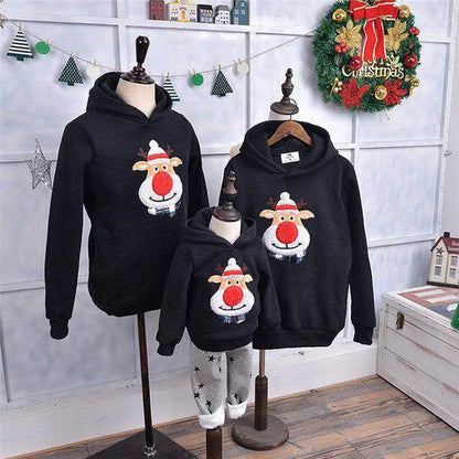 Christmas Family Matching Hoodie Pullover Sweatshirt Jumper - # BOAA12510001