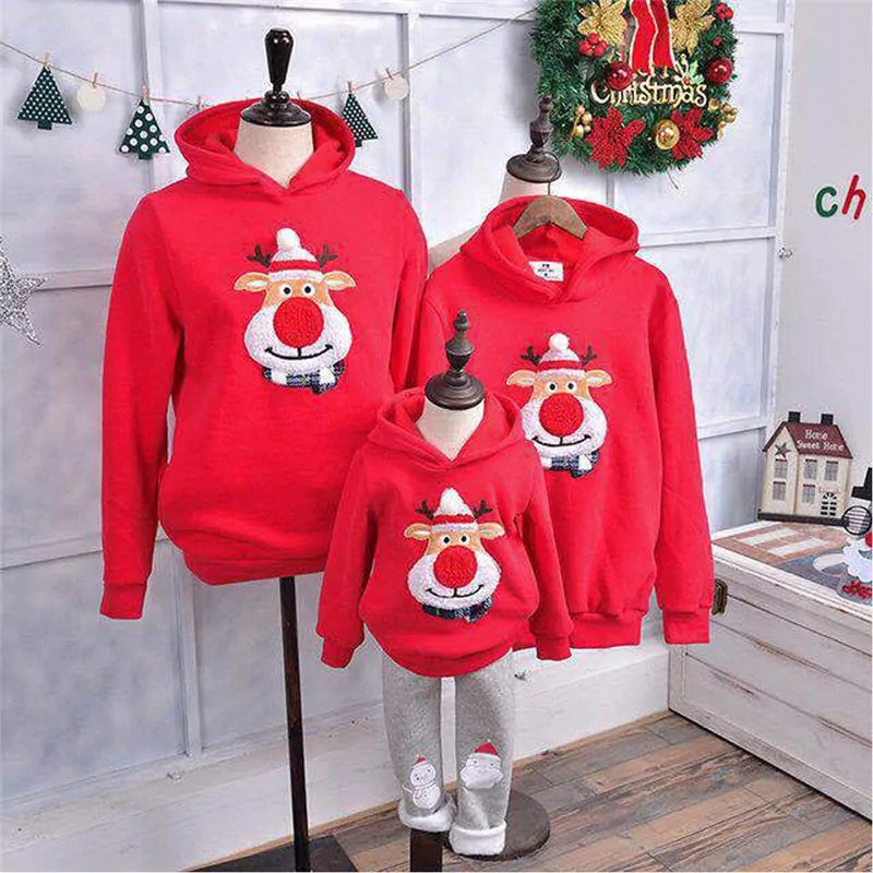 Christmas Family Matching Hoodie Pullover Sweatshirt Jumper - # BOAA11510011